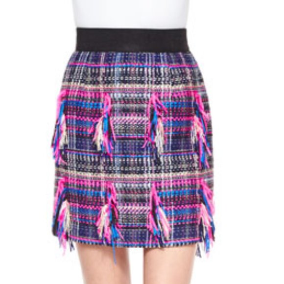 Milly Dresses & Skirts - Milly Couture Tweed Pencil Midi Skirt Multicolor